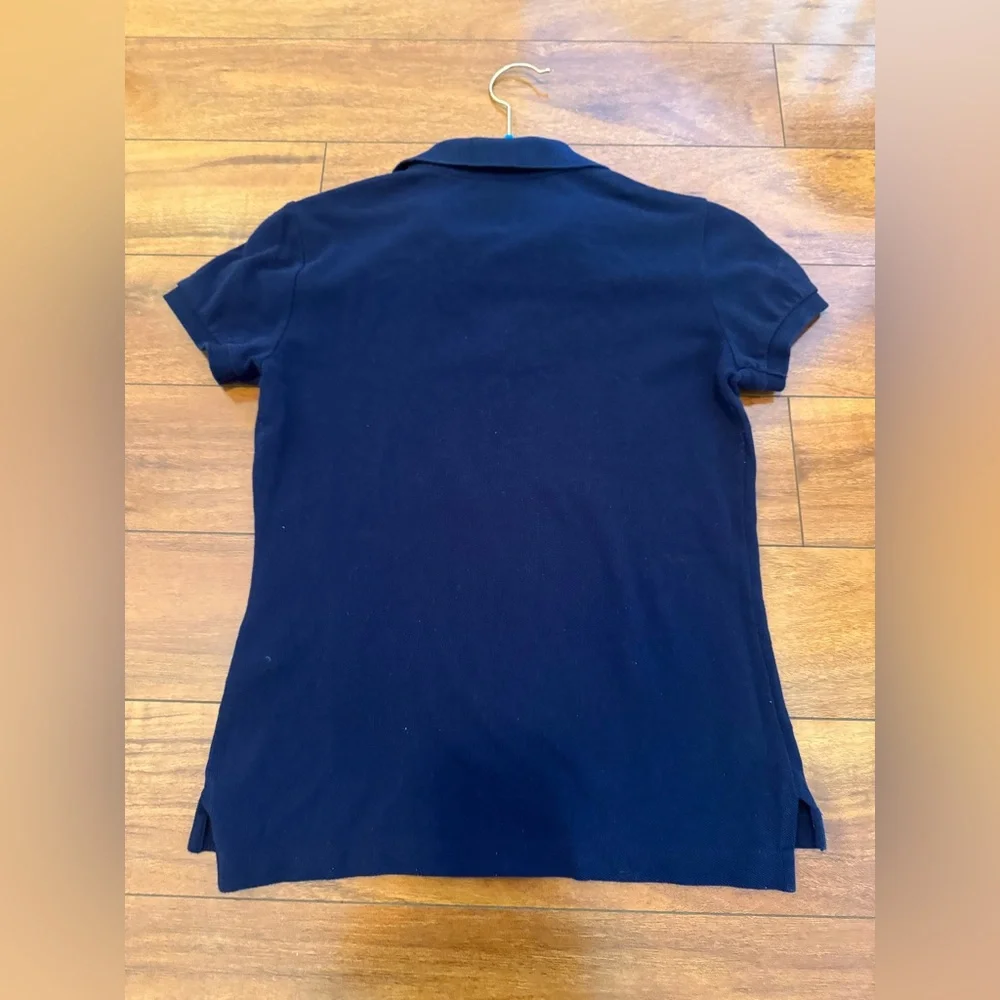 Ralph Lauren Women’s Polo Shirt in Navy with Gold Emblem
